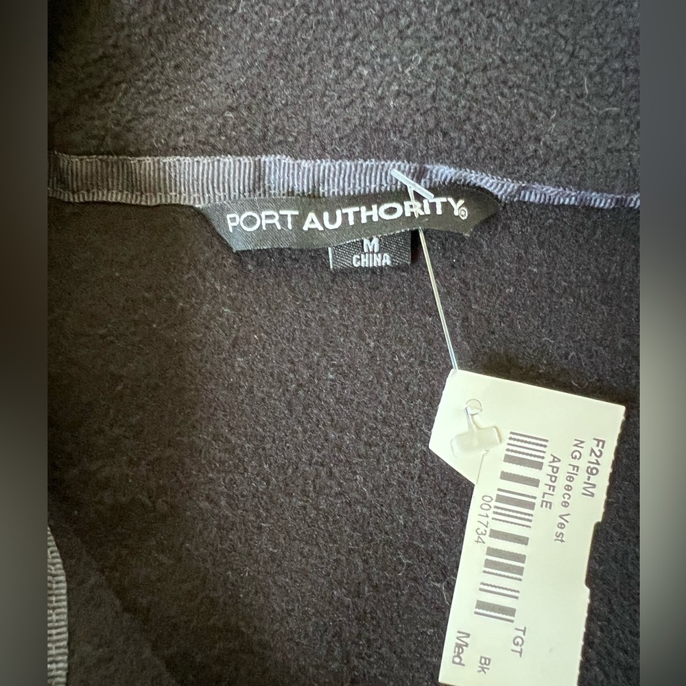 Port Authority NEW National Geographic Black Fleece Vest Size Medium - Picture 9 of 11